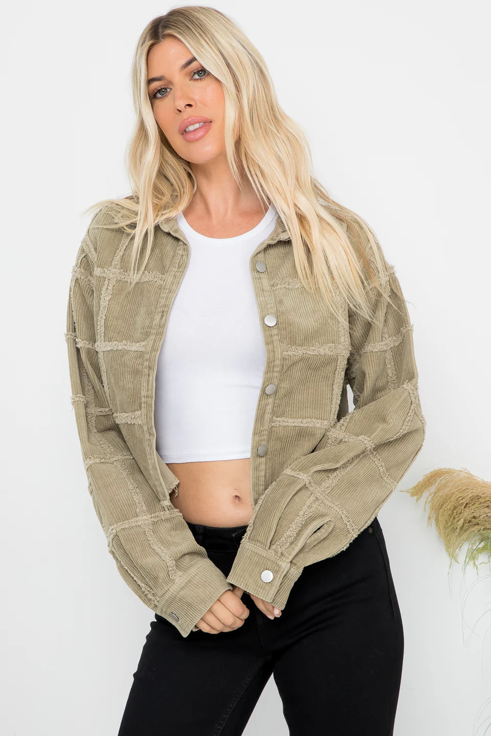 CORDUROY PATCHWORK JACKET 105