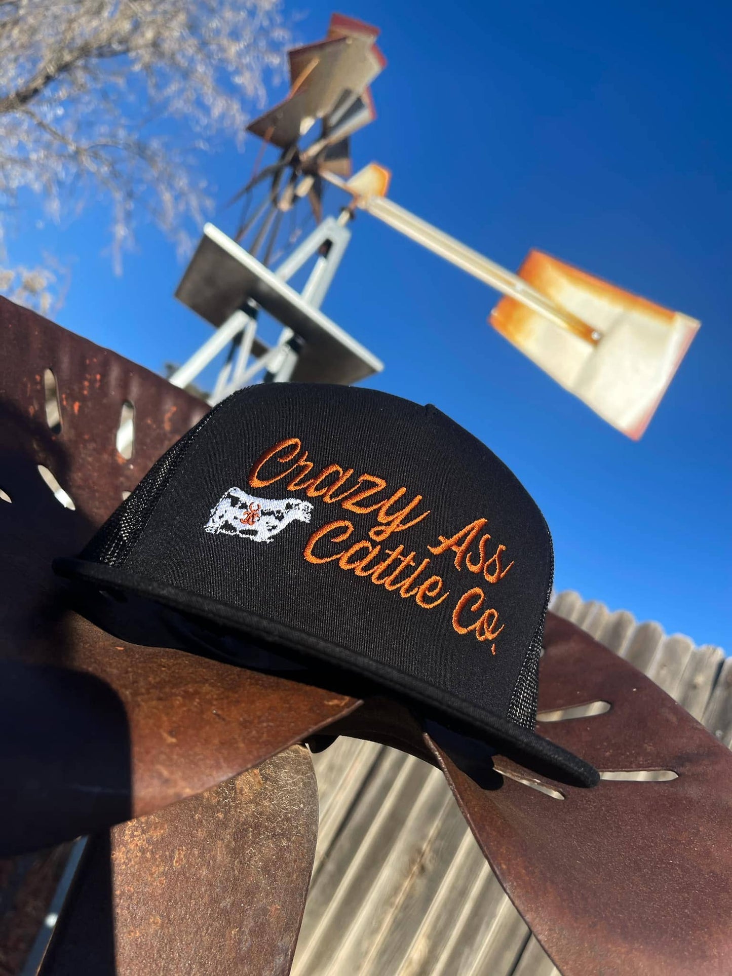 Crazy ass cattle Burnt Orange hat