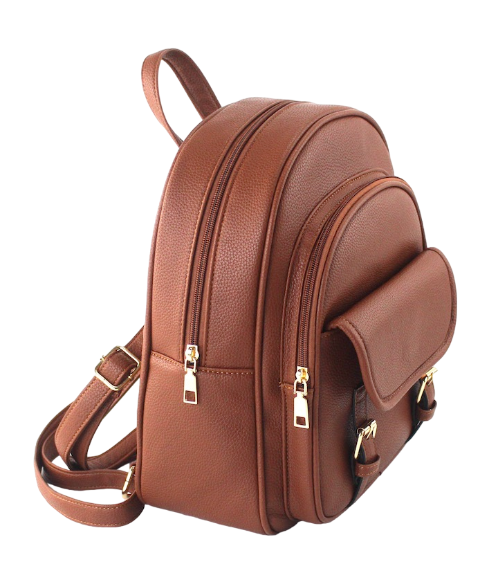 Vegan Leather Mini Backpack