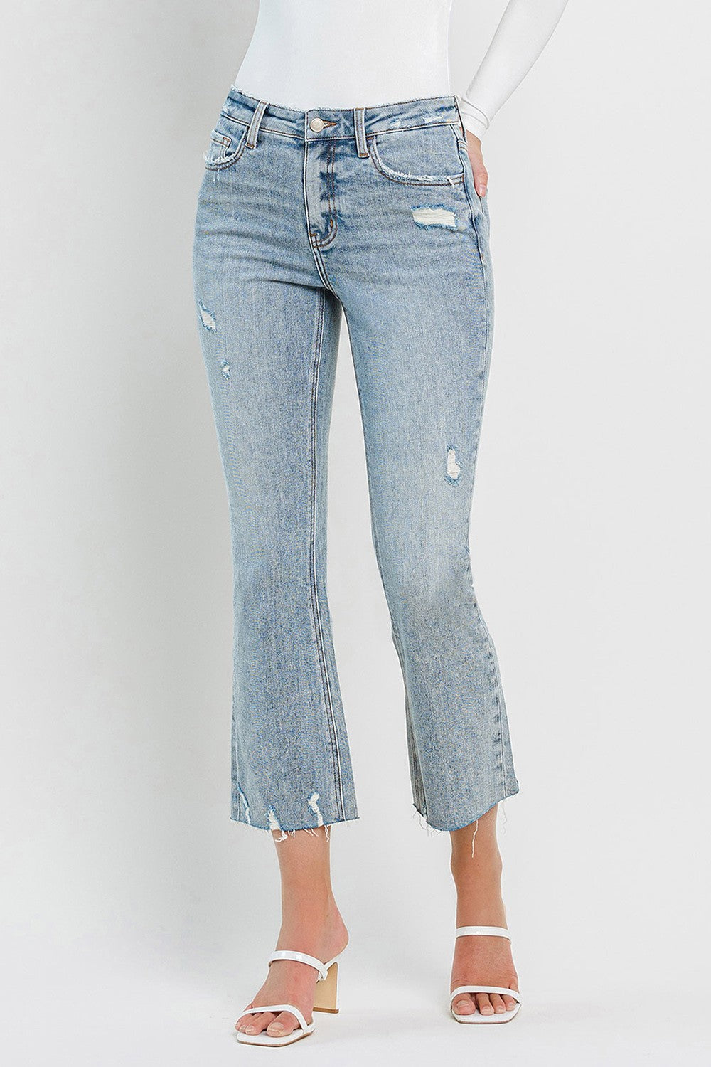 High Rise Kick Flare- Lovervet by Vervet (Regular & Plus)