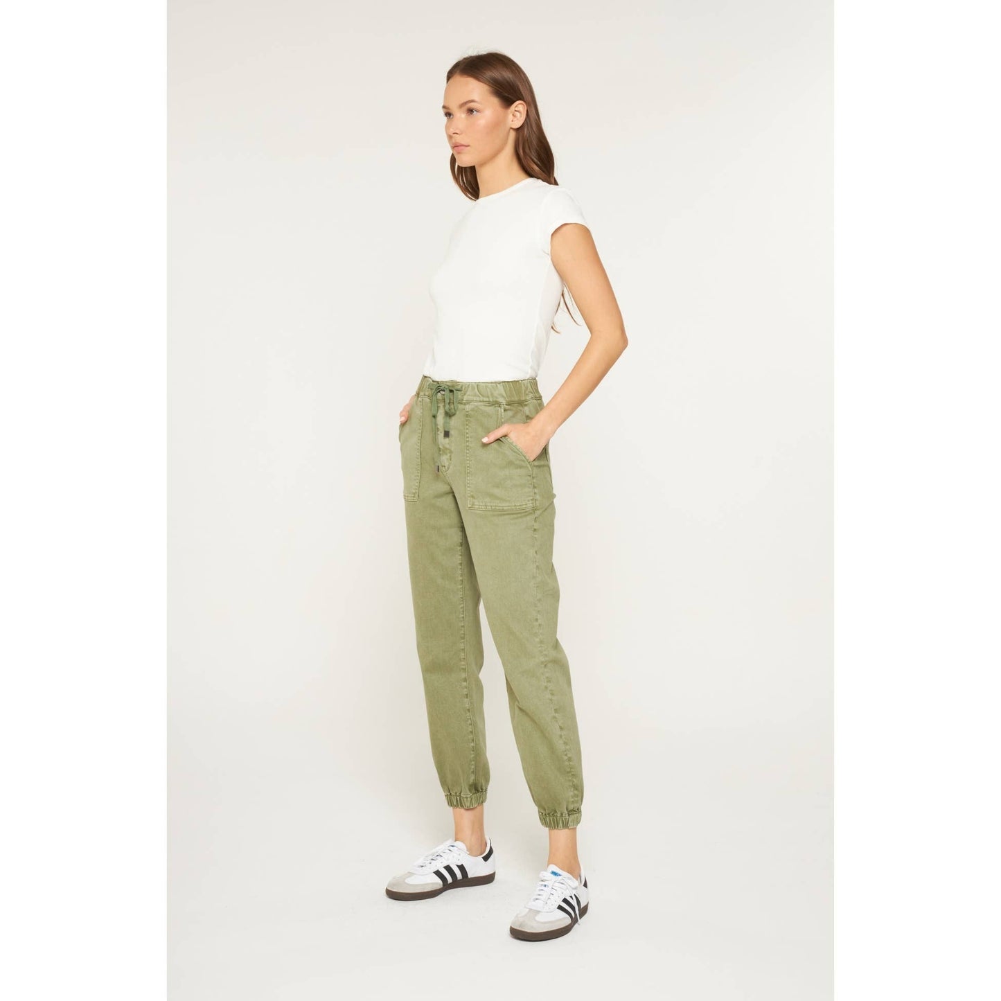 Olive HIGH RISE JOGGER