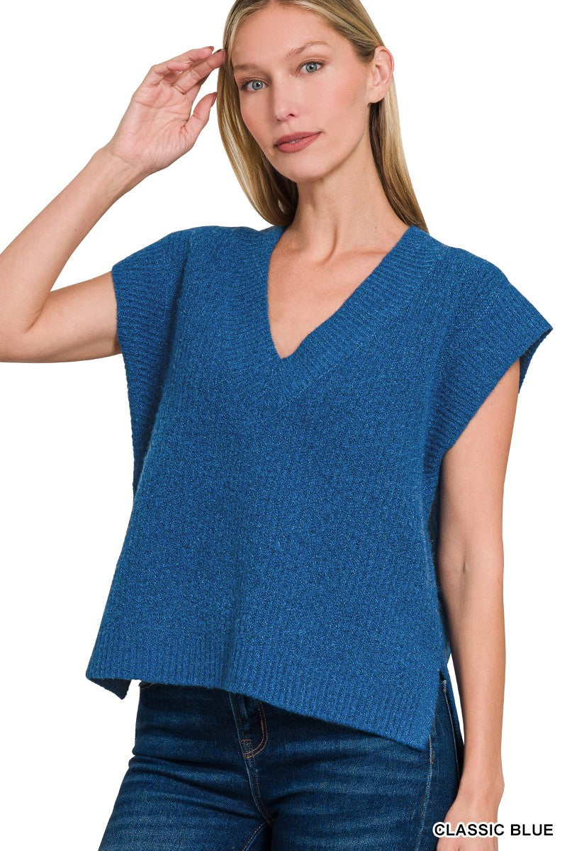 SWEATER SHIRT WITH SIDE SLIT ( 3 Colors)