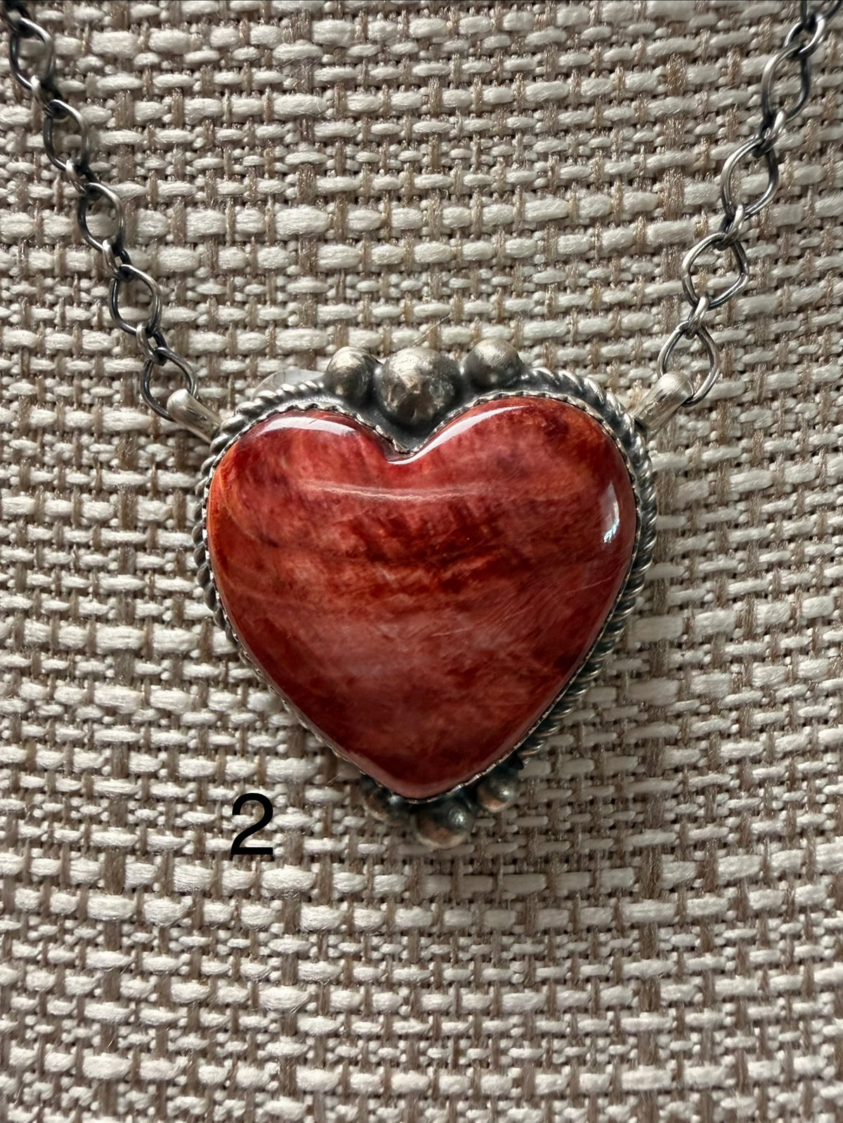 Spiny Oyster Heart Necklace