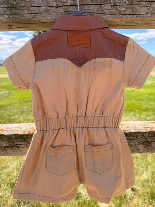 Kids Organic Western Romper