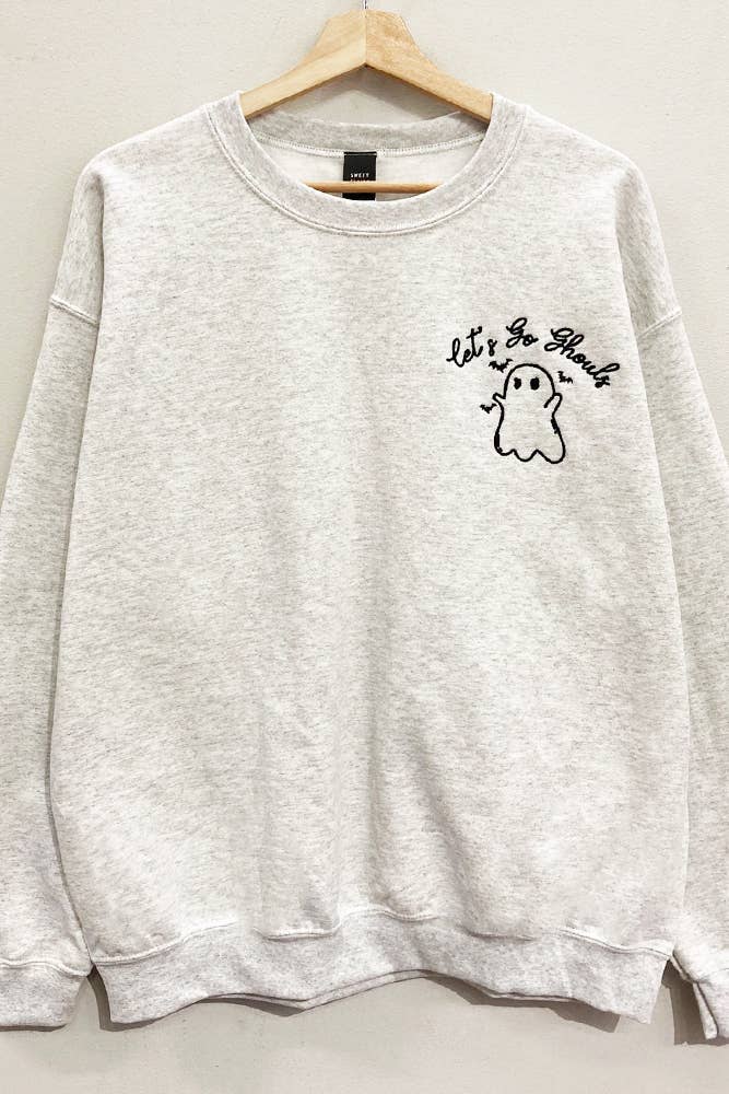 Embroidered Mini Ghoul Sweatshirt