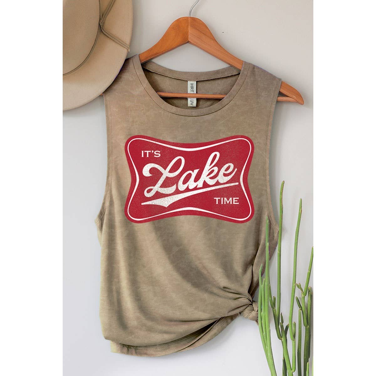 ITS LAKE TIME GRAPHIC TANK TOP