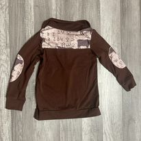 Brown Cow/Western Print 1/4 Zip