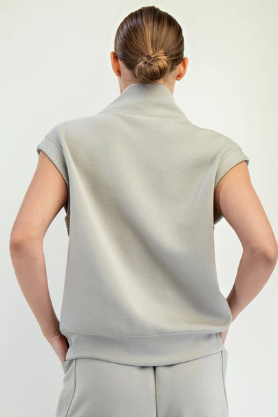 Modal Poly Span V-Neck Sleeveless Top (Regular and Plus)