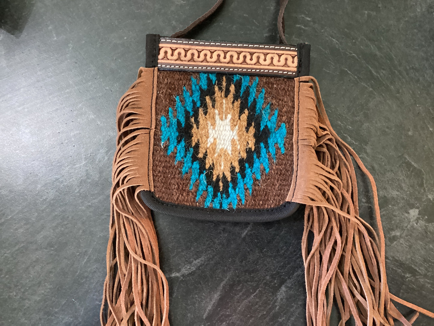 Kids Bag – Woolen Blanket Kids Hand Bag With Tooled Strap