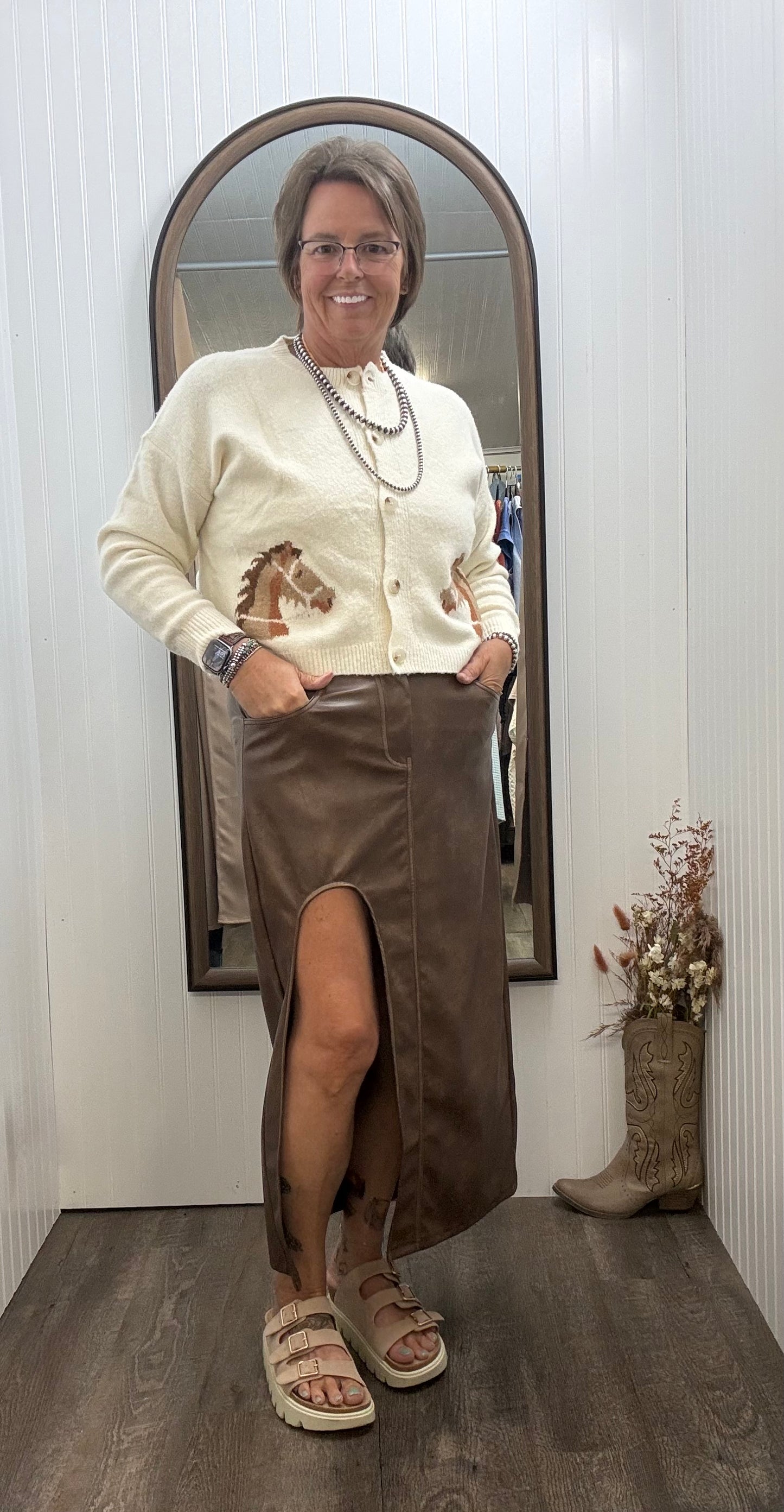 Leather Skirt