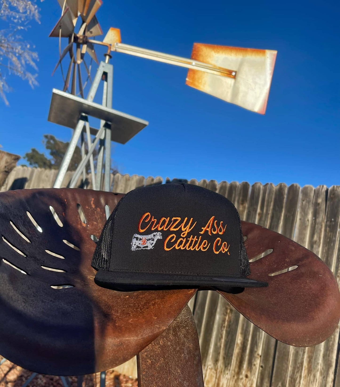 Crazy ass cattle Burnt Orange hat