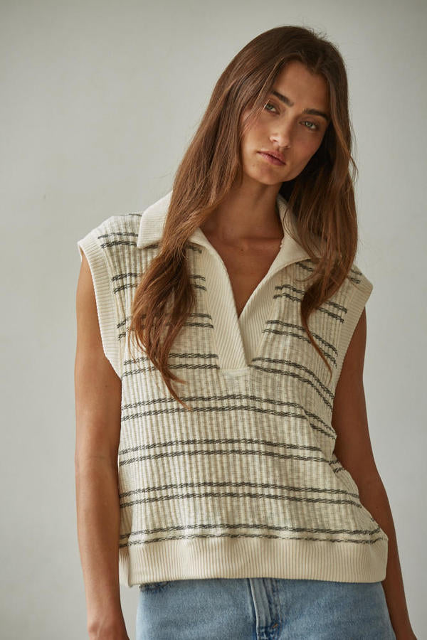 Collared Stripped Tank