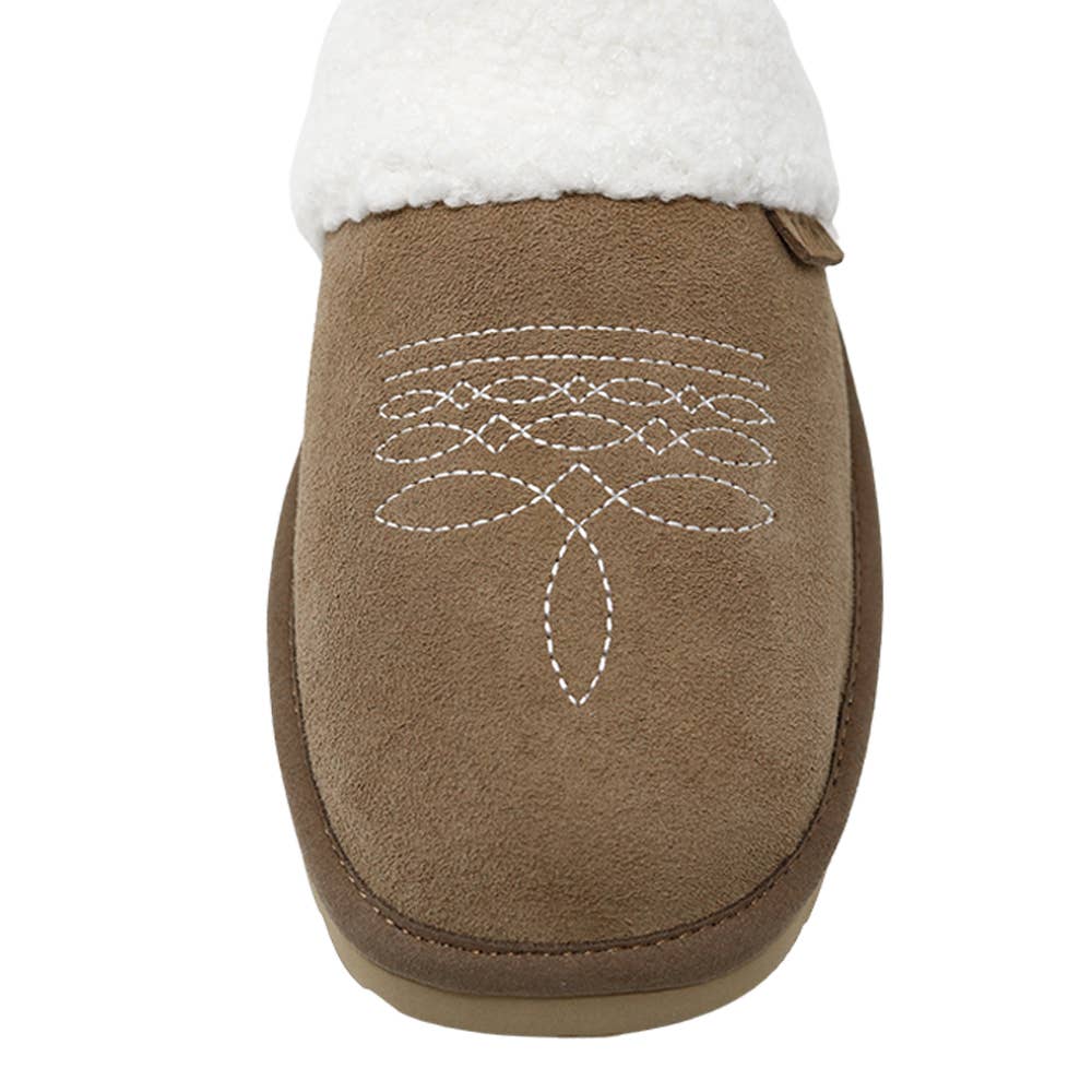 BEST SELLER! Western Inspired Dolly Slippers | Fawn