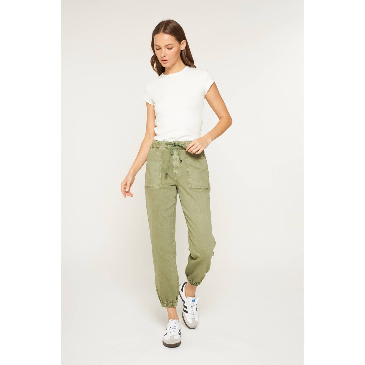 Olive HIGH RISE JOGGER