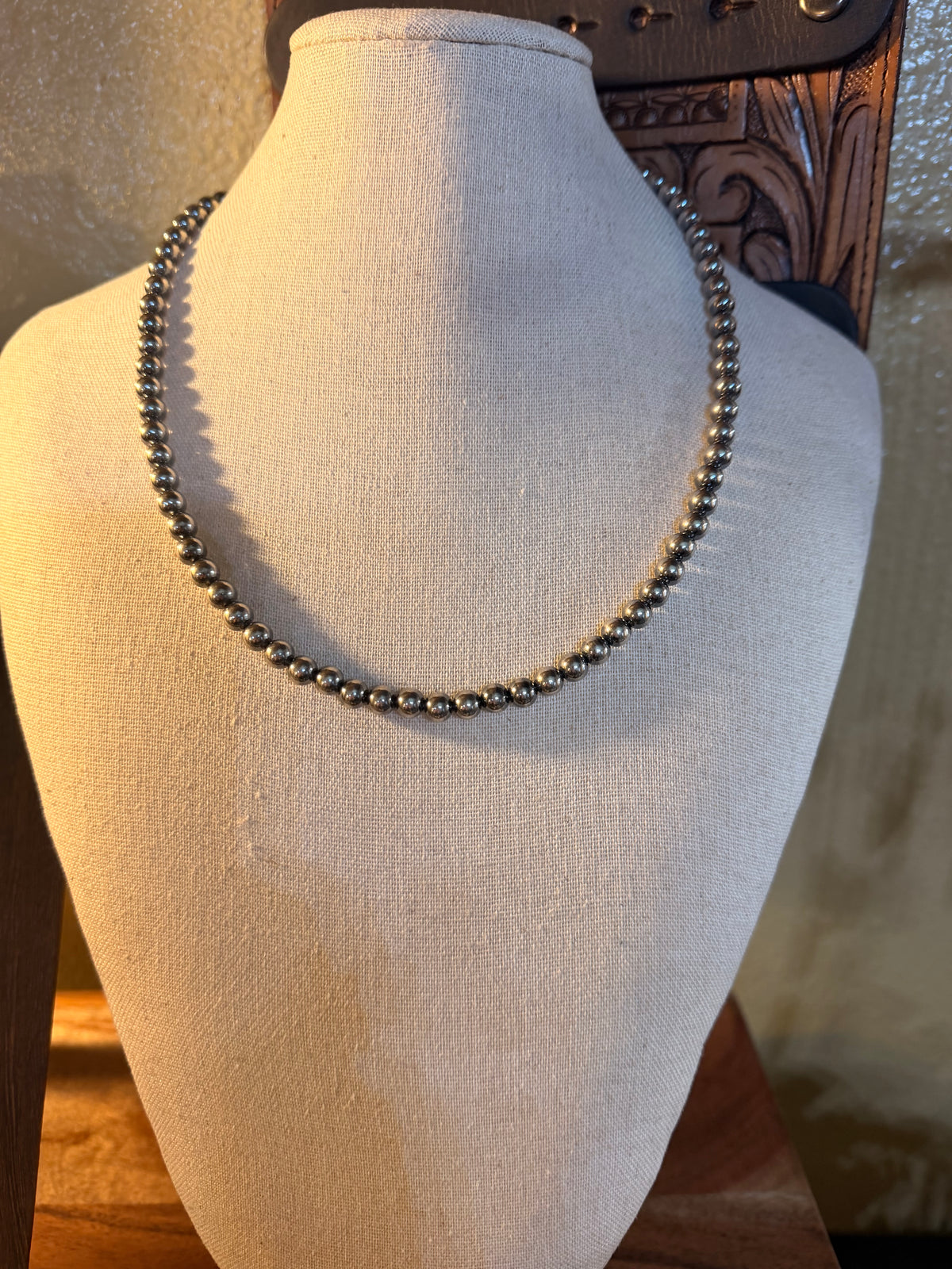 18"/6mm Sterling Silver Pearls