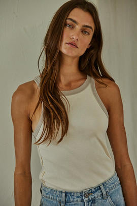 Racer Back Ribbed Tank