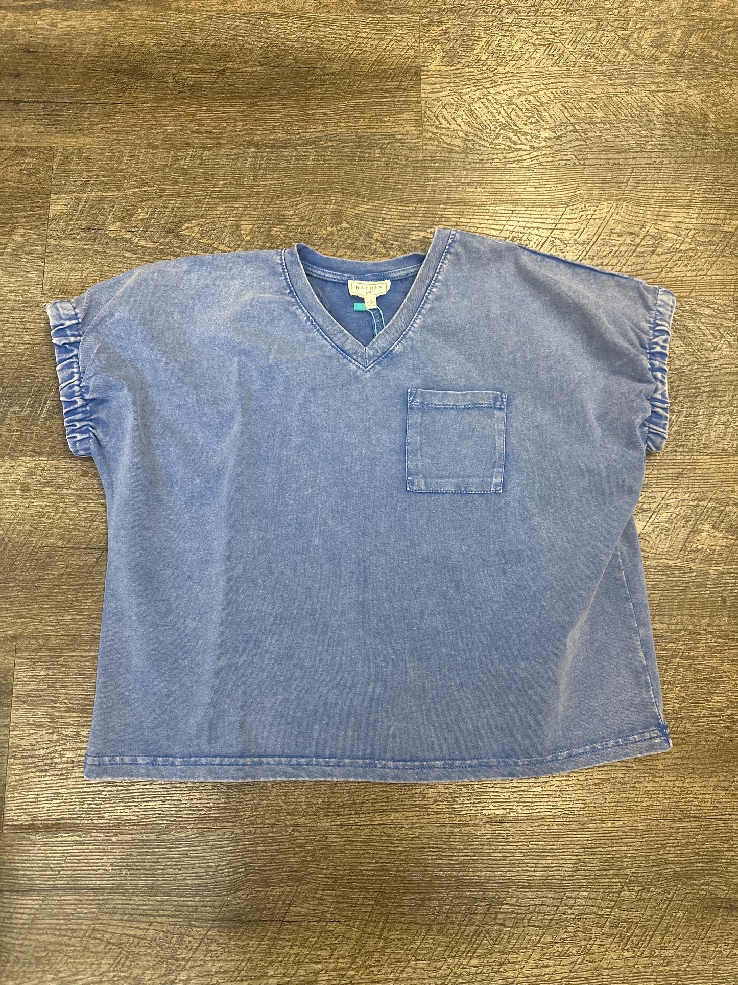 Girls Washed V Neck