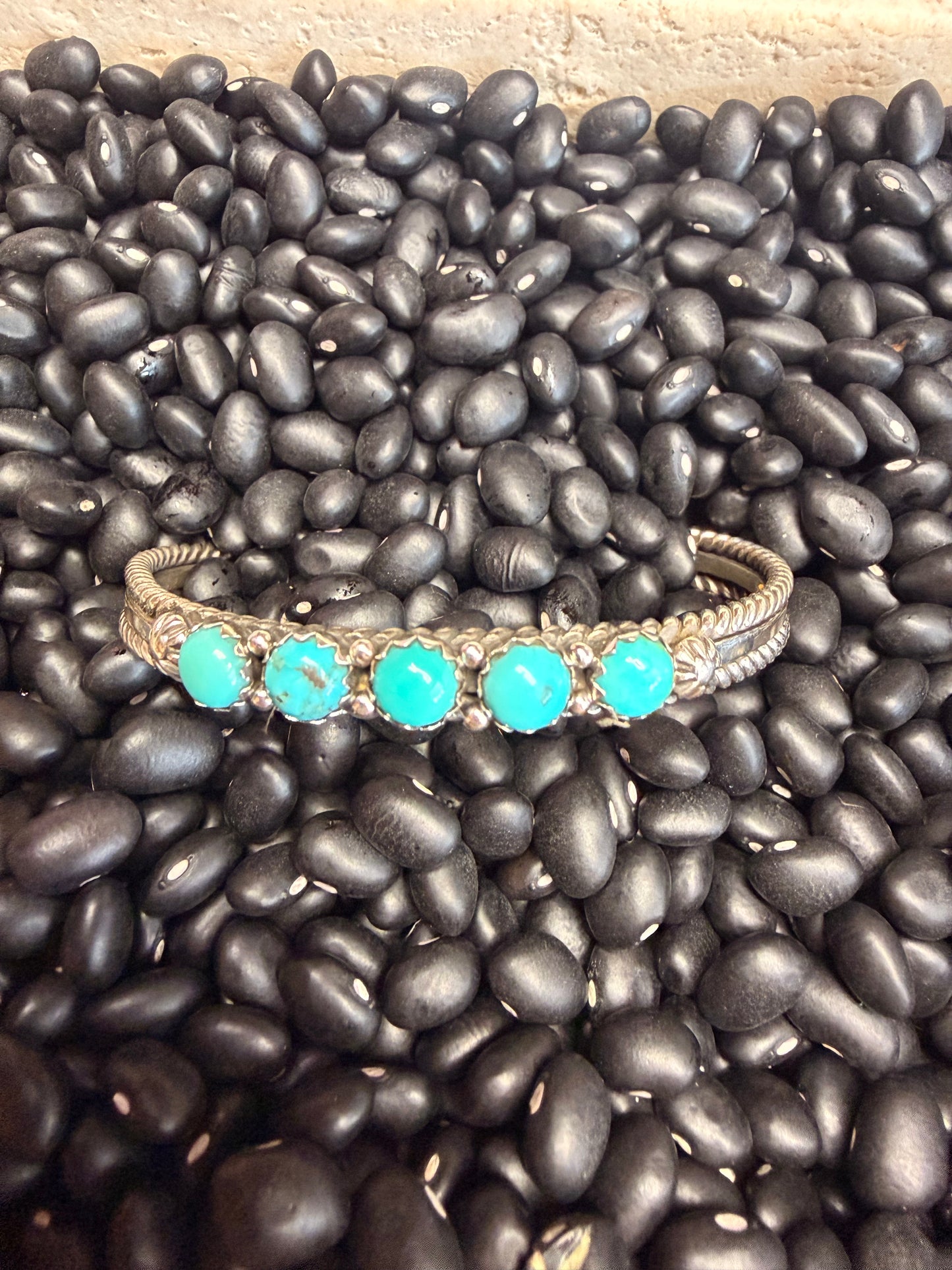 Ray King 5 Stone Turq. Cuff Bracelet