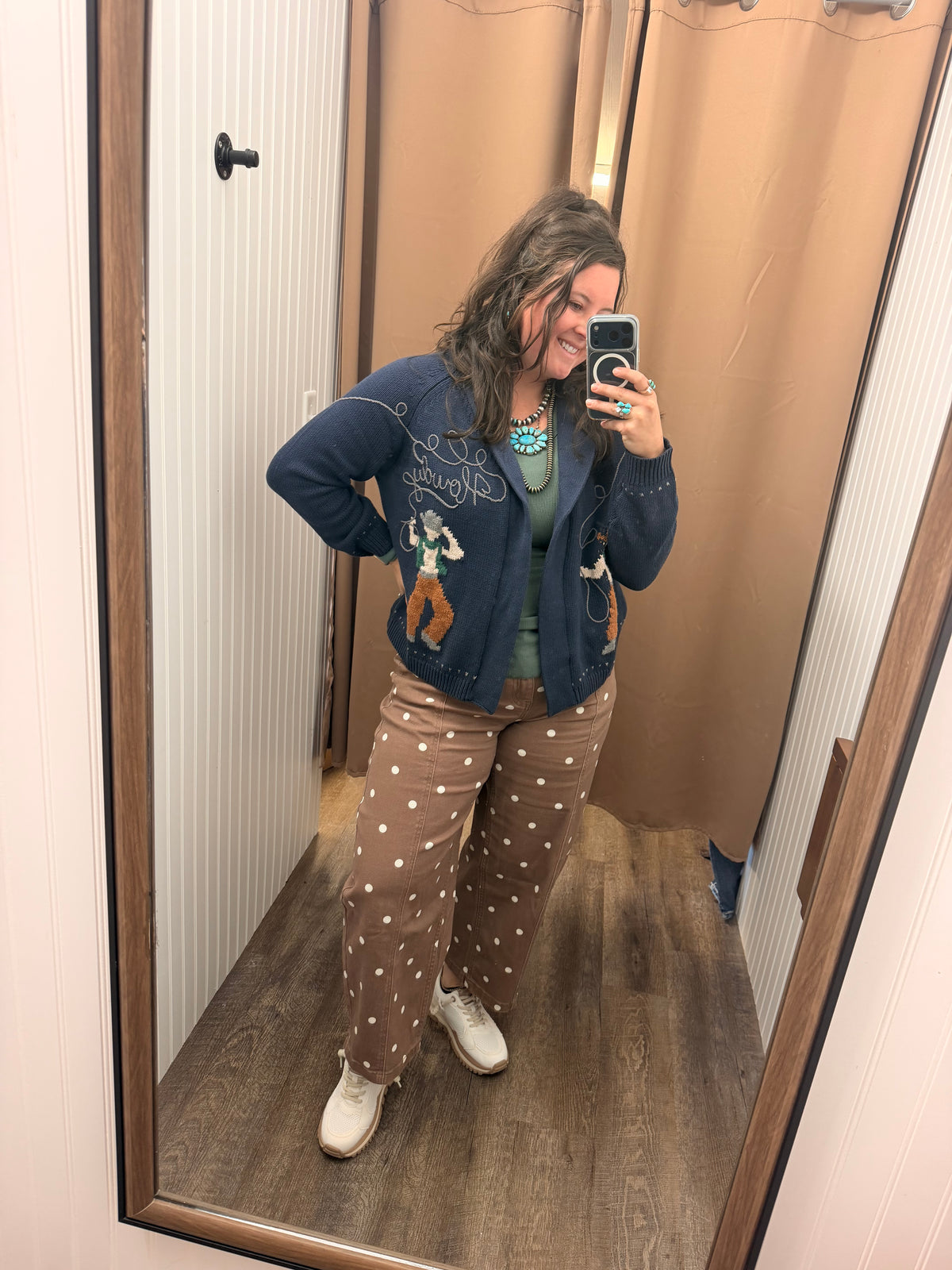 HOWDY COWBOY JACQUARD CARDIGAN