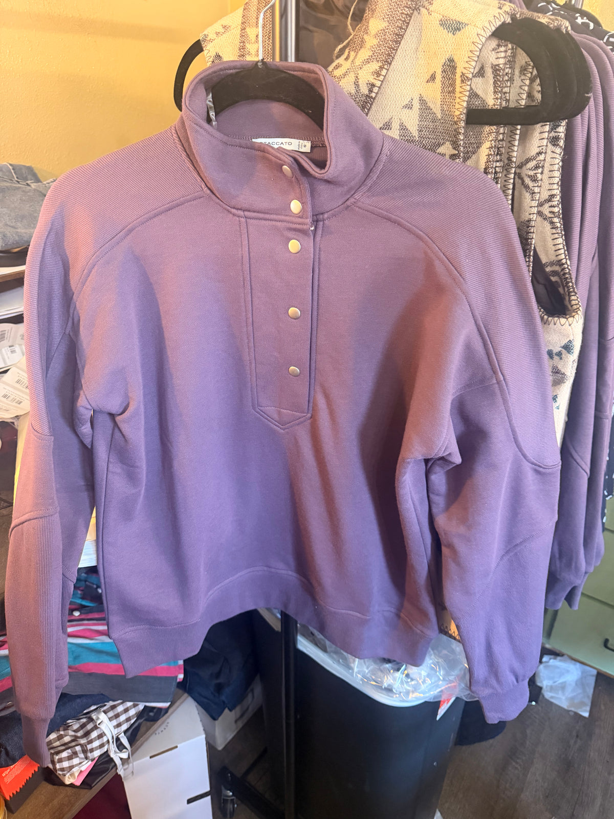 Plum Perfection Snap Pullover 💜
