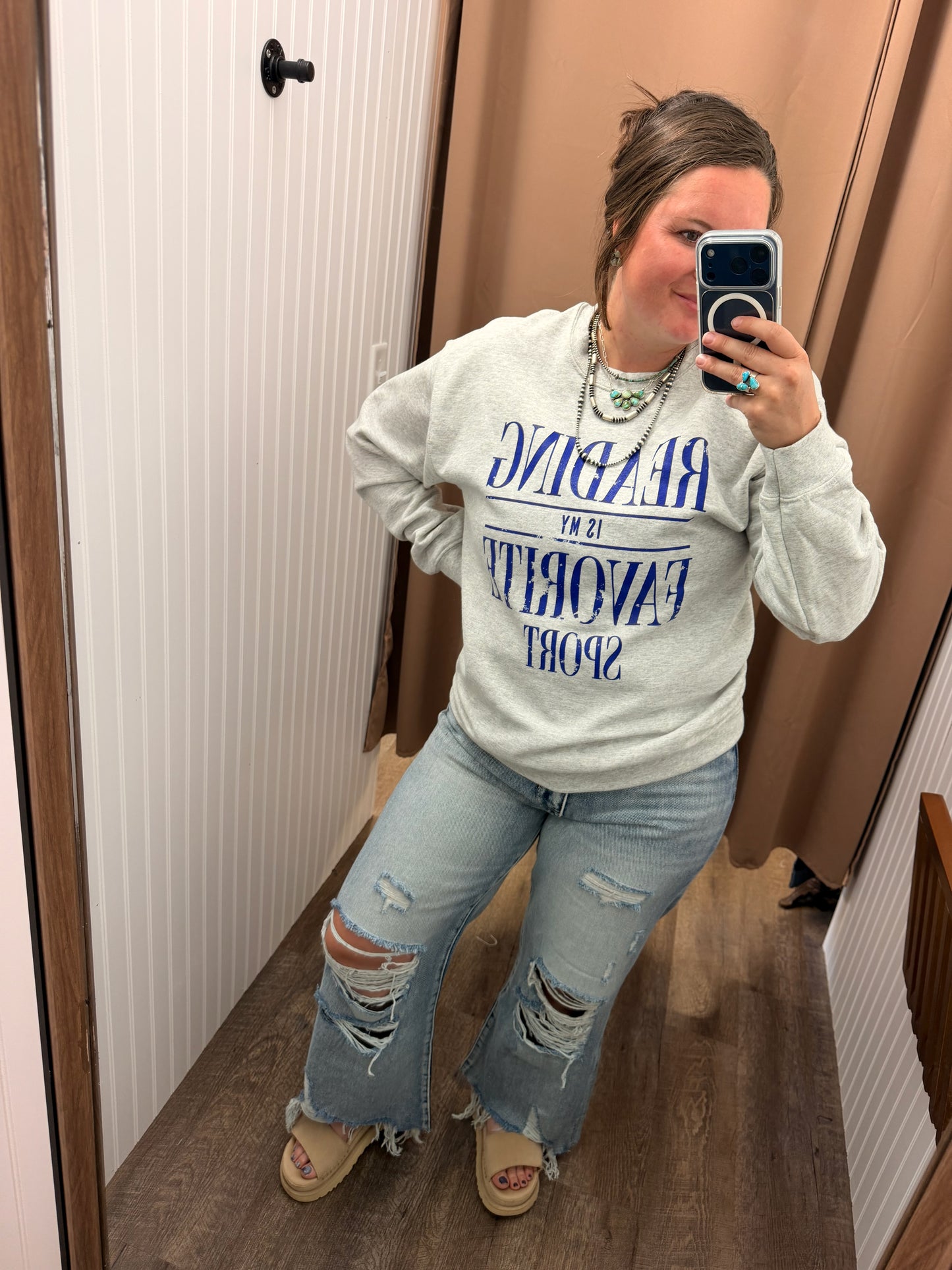 Reading Is My Favorite Sport Crewneck