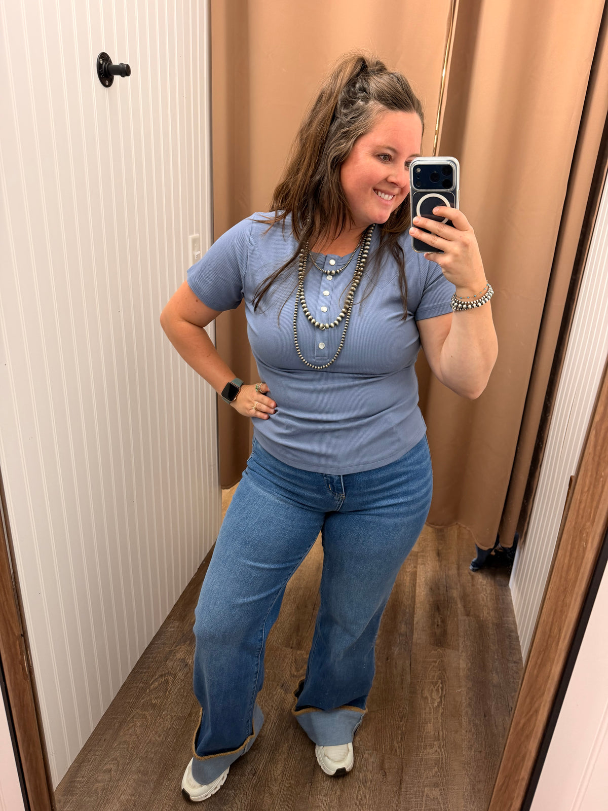 Ribbed Western Henley (2 Colors)