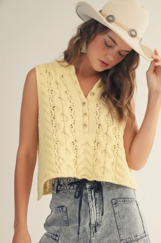 Sunny Side Sweater Vest