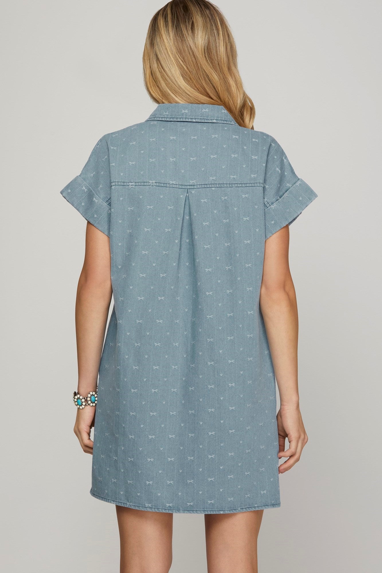 Denim Bow Dress