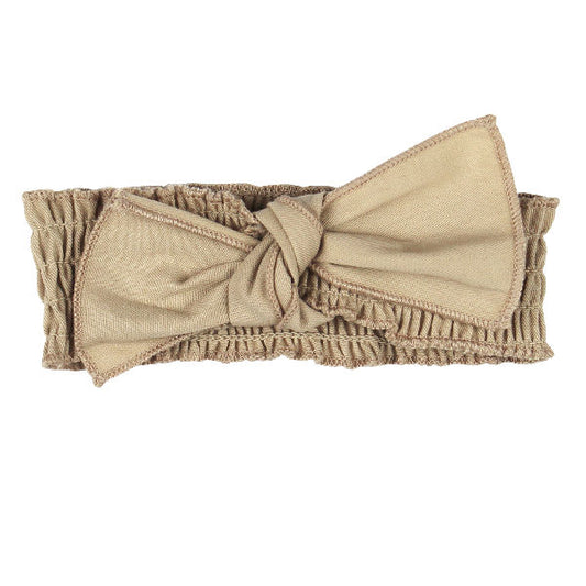 Organic Twill Smocked Headband