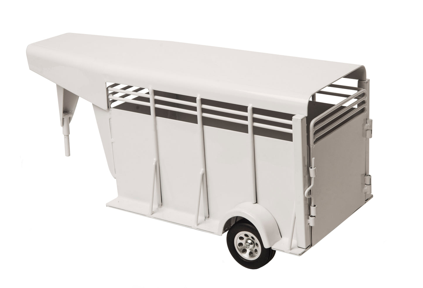 Gooseneck Stock Trailer White- PRE ORDER