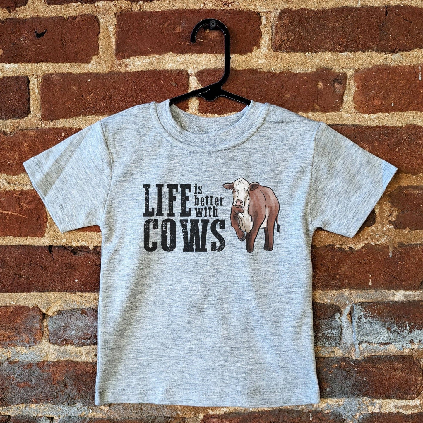 Life is better with cows Country Western Boy Summer Clothing