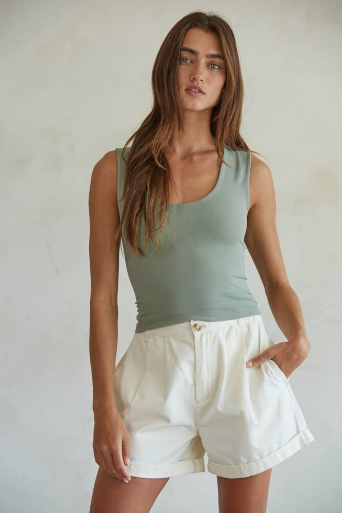Double Layered Seamless Top (4 Colors)