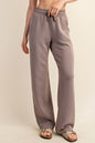 MODAL SCUBA STRAIGHT PANT (Plus)(2 Colors)