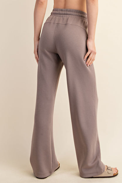 MODAL SCUBA STRAIGHT PANT (Plus)(2 Colors)