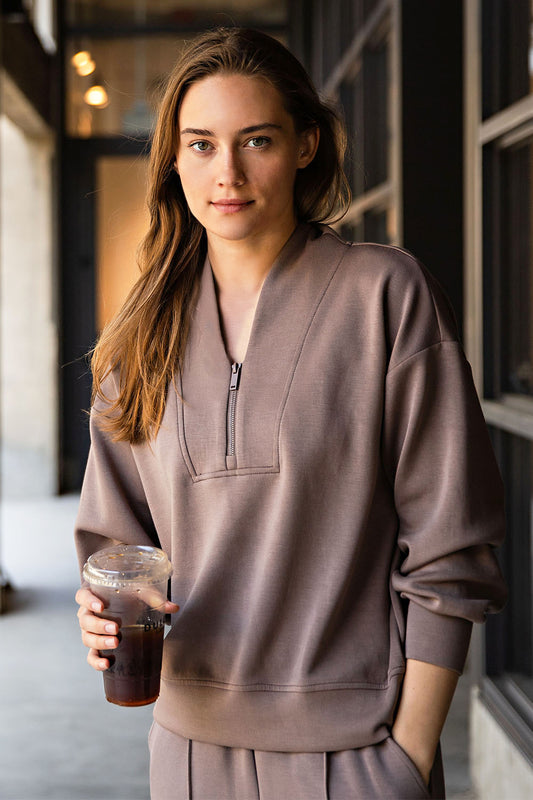 Scuba Luxe V-Neck Jacket