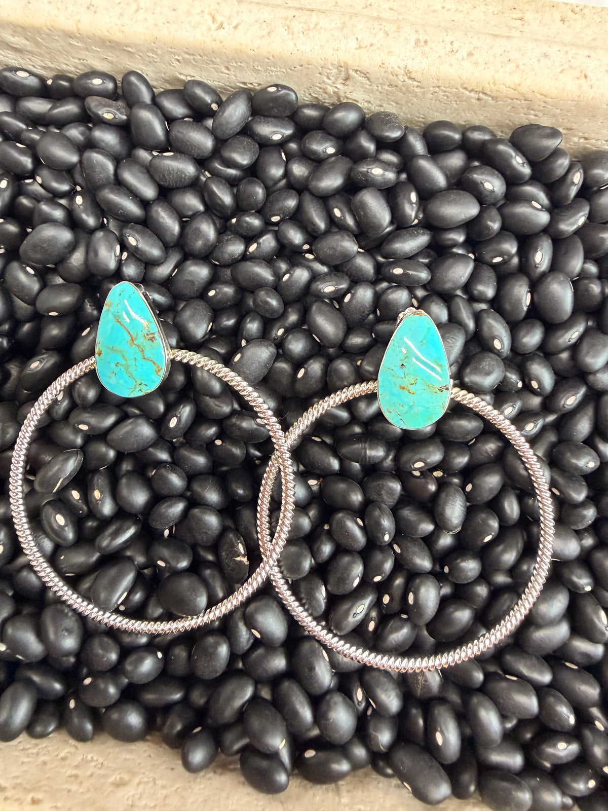 Sarah Yazzie l Stud Earrings with Hoop