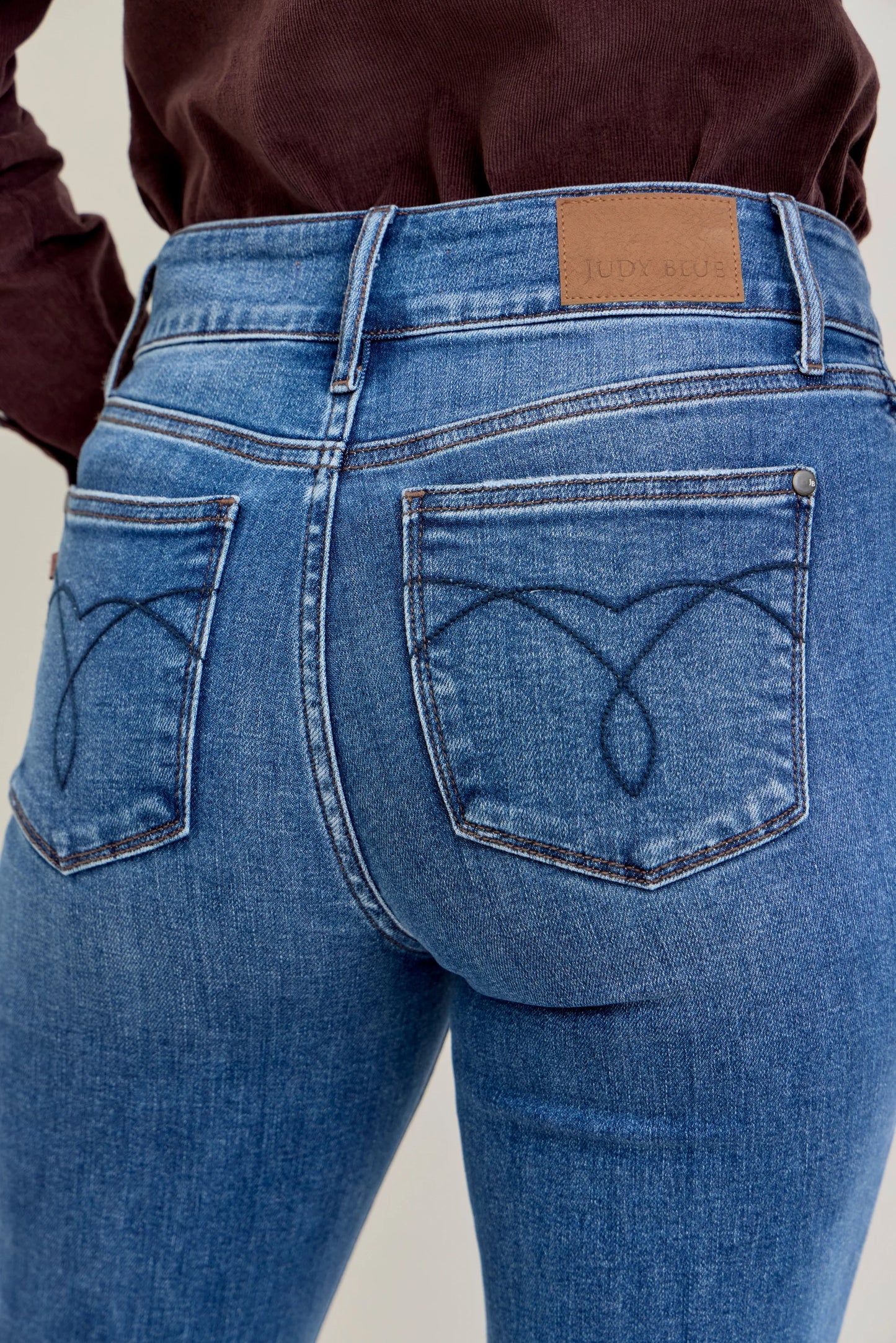 Judy Blue High Waist Boot Cut with Frey Hem