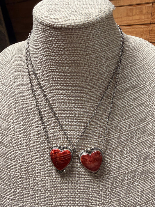 Spiny Oyster Heart Necklace