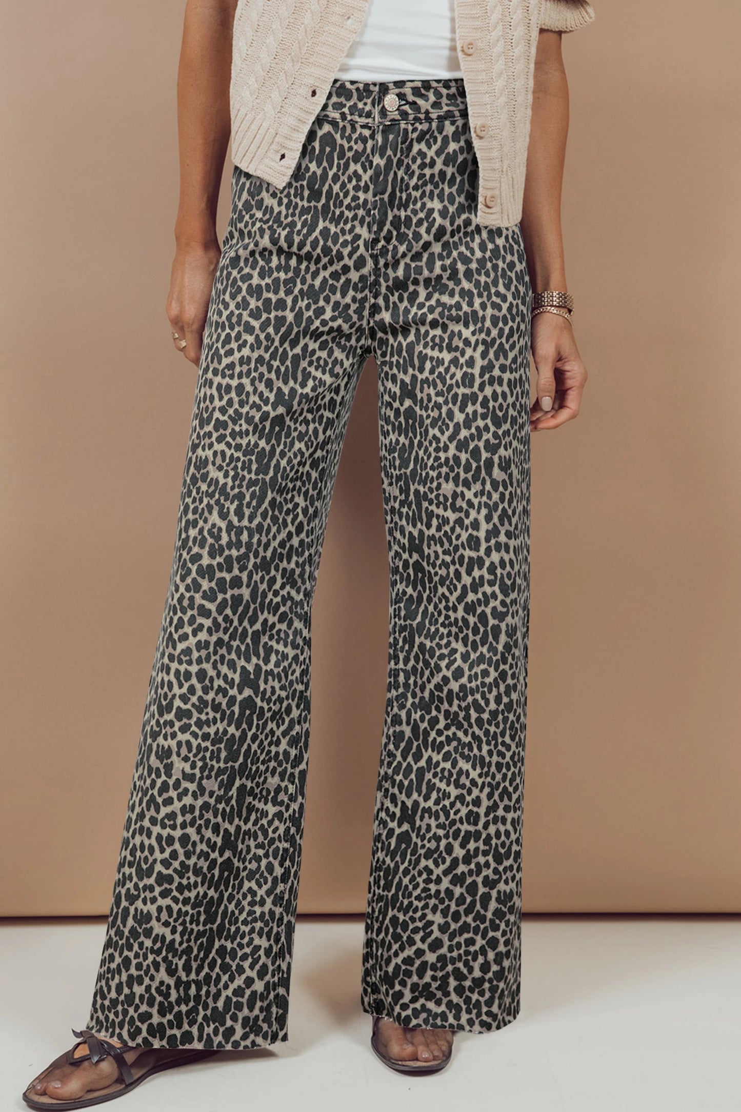 Prairie Roam High Waist Leopard Jeans