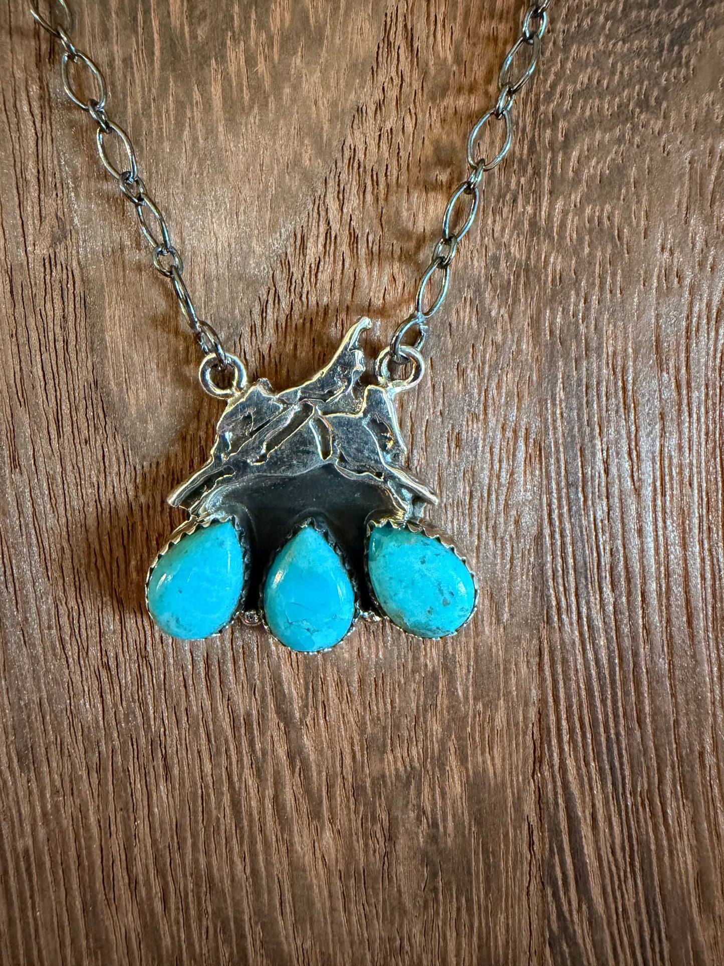 Born to Bronc Kingman Turq. Necklace
