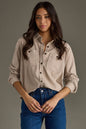 Tan Button Up