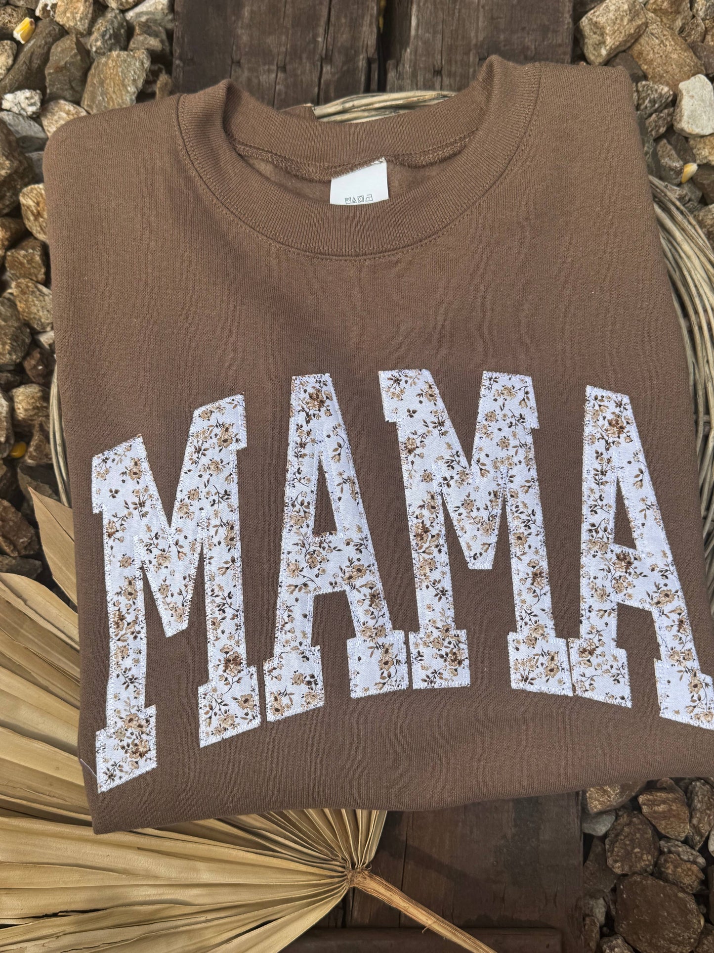 Brown Floral Mama short Sleeve