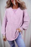 Orchid Petal Mineral Wash Sweatshirt (Plus Size)