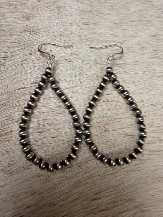 Sterling Silver Pearl Dangle Earrings