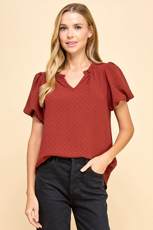 Solid Textured Top