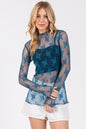 Long Sleeve Floral Lace Top (5 Colors)