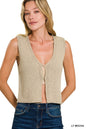 HOOK & EYE KNIT SWEATER VEST