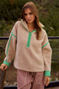 FLEECE ZIPPER PULLOVER