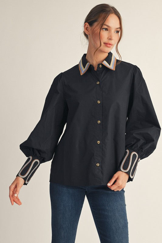The Midnight Mesa Blouse 🖤