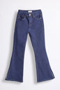 Girls Flare with Side Slit Jeans